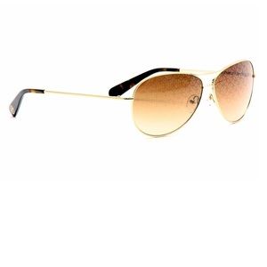 Tory Burch Gold Aviator Sunglasses